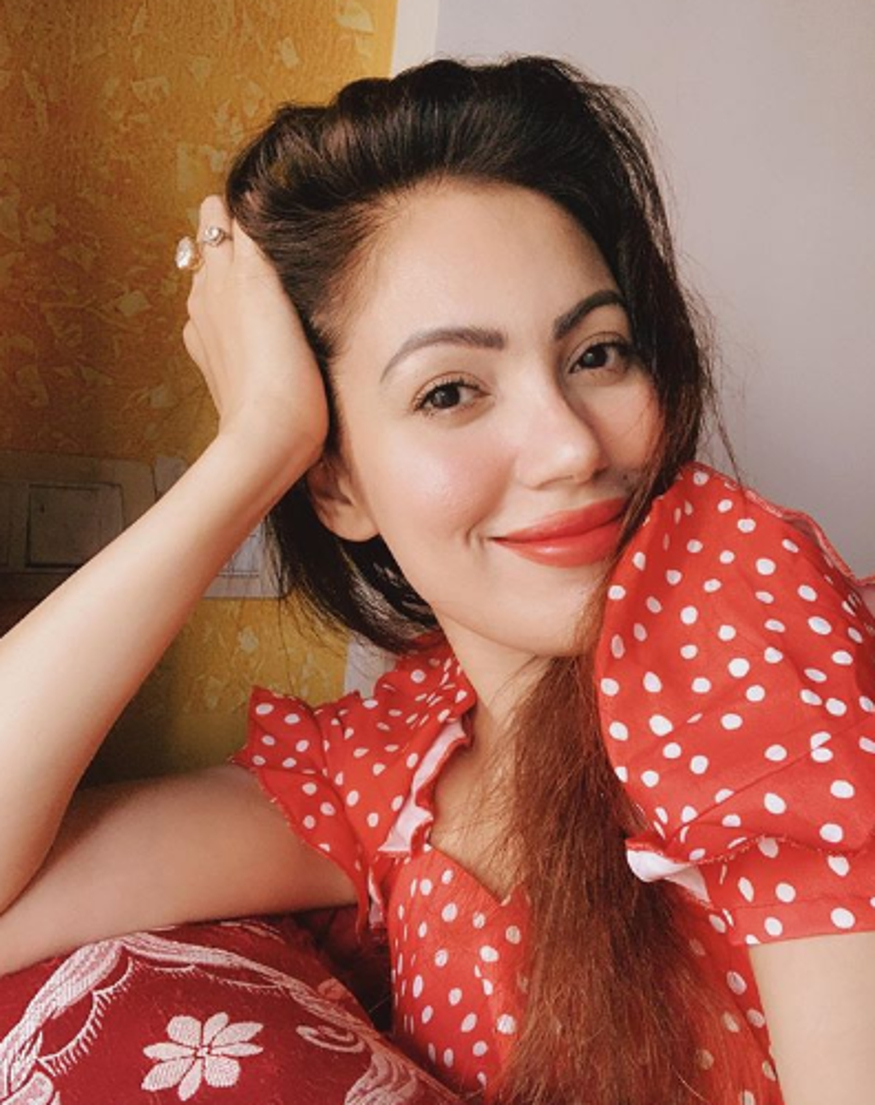  ٹی وی اداکارہ منمن دتہ ( Munmun Dutta ) ۔ تصویر : انسٹاگرام ۔