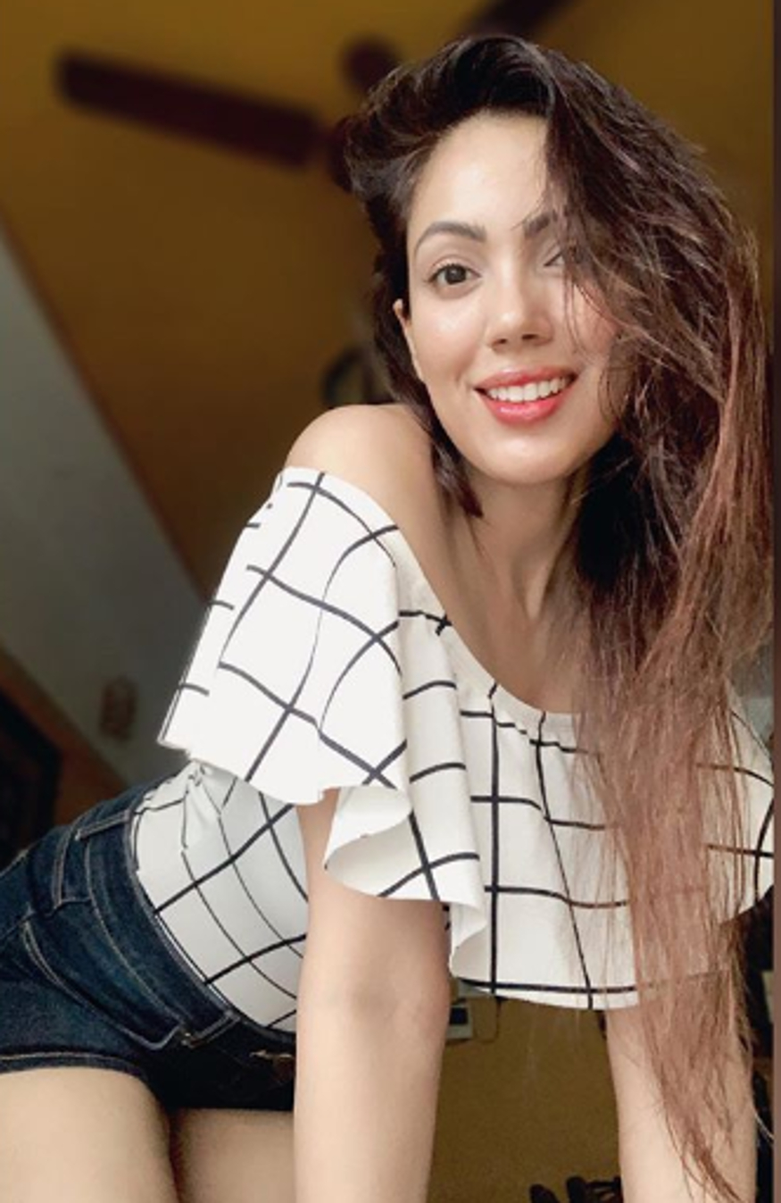  ٹی وی اداکارہ منمن دتہ ( Munmun Dutta ) ۔ تصویر : انسٹاگرام ۔