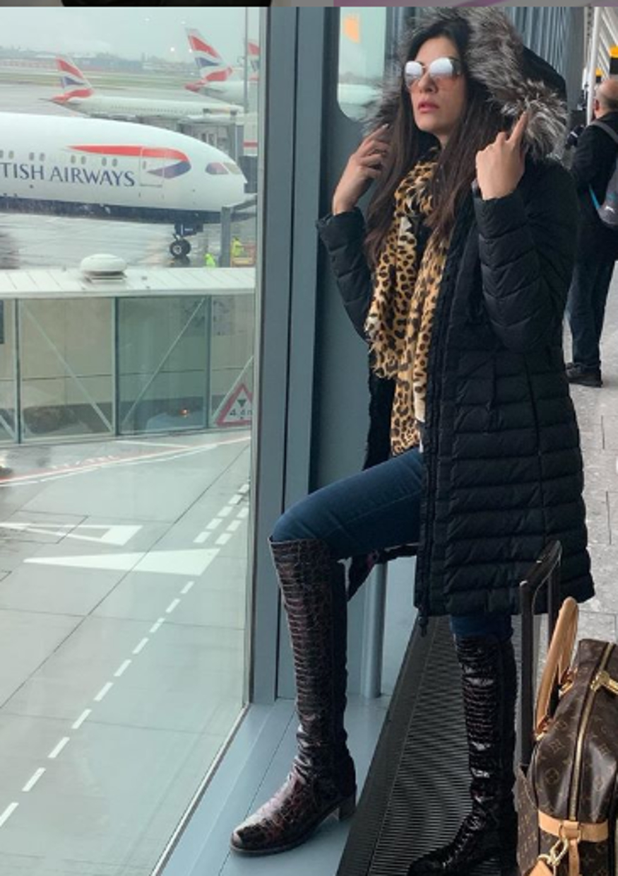  بالی ووڈ اداکارہ سشمتا سین ( Sushmita Sen ) ۔ تصویر انسٹاگرام ۔