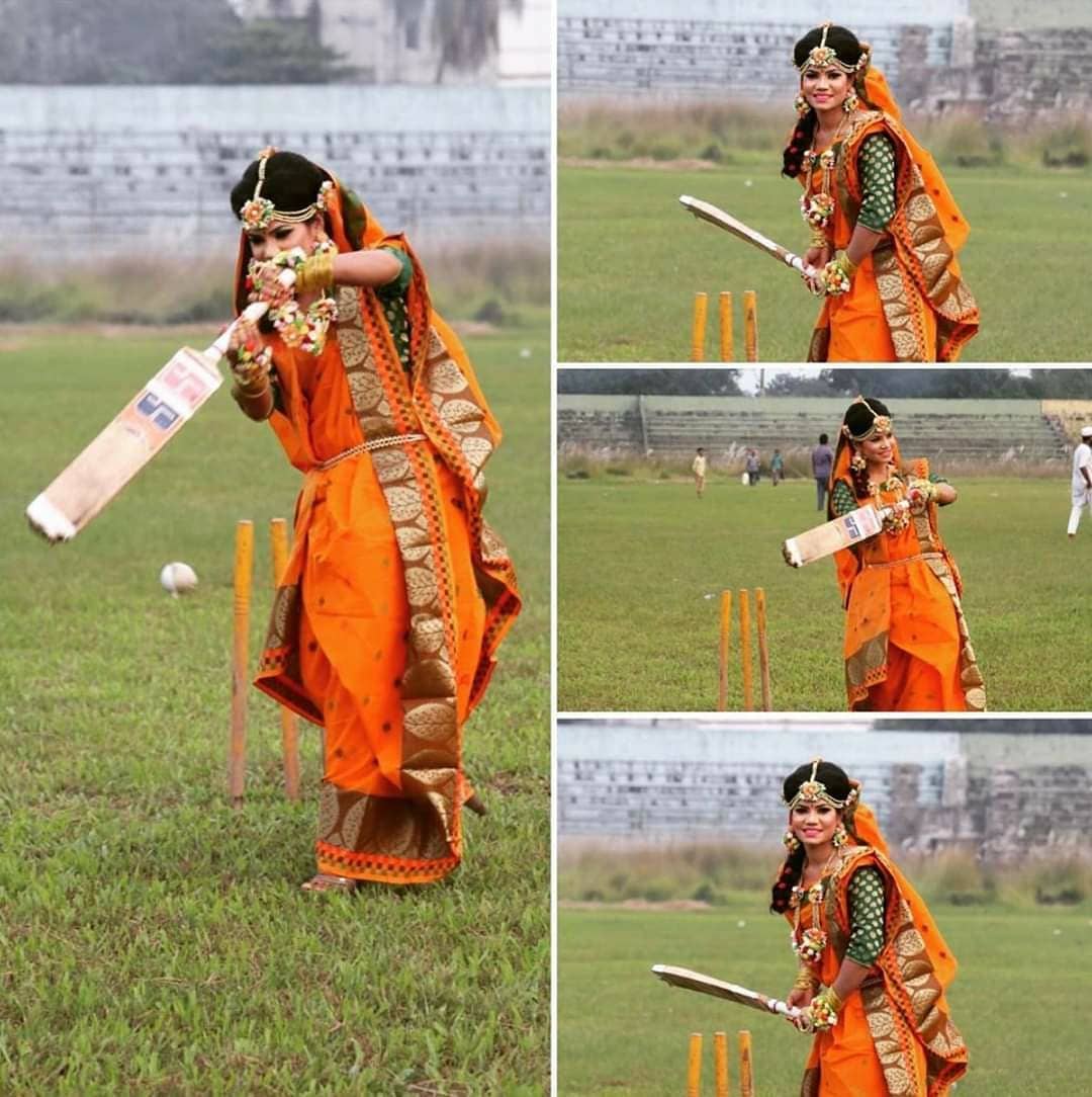 سنجیدہ اسلام (Sanjida Islam) اپنے ویڈنگ فوٹو شوٹ (Wedding Photoshoot) کی وجہ سے سرخیوں میں بنی ہوئی ہیں۔ دراصل انہوں نے اپنا ویڈنگ فوٹو شوٹ ایک میدان میں کیا ہے جہاں وہ ساڑی پہنے ٹریڈیشنل انداز میں نظرآ رہی ہیں۔ (تصویر: انسٹاگرام) ۔ سنجیدہ اسلام (Sanjida Islam) اپنے ویڈنگ فوٹو شوٹ (Wedding Photoshoot) کی وجہ سے سرخیوں میں بنی ہوئی ہیں۔ دراصل انہوں نے اپنا ویڈنگ فوٹو شوٹ ایک میدان میں کیا ہے جہاں وہ ساڑی پہنے ٹریڈیشنل انداز میں نظرآ رہی ہیں۔ (تصویر: انسٹاگرام) ۔