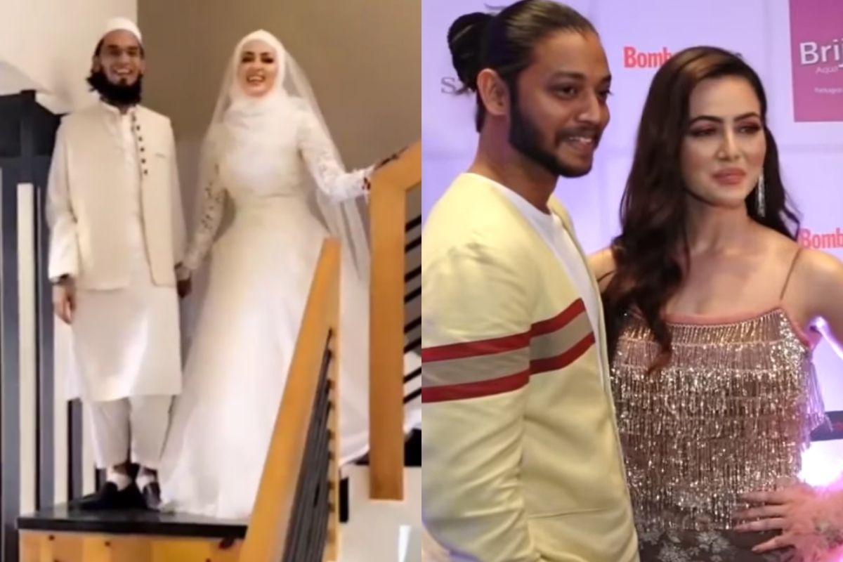ممبئی: بالی ووڈ اور اداکاری کی دنیا کو الوداع کہہ چکیں باگ باس-6 کی کنٹسٹنٹ (Bigg Boss 6) ثنا خان ان دنوں اپنی شادی کے سبب سرخیوں میں ہیں۔ کچھ مہینے پہلے ہی ثنا خان (Sana Khan) نے اپنے تفریحی دنیا کو چھوڑنے کے فیصلے کے بارے میں دنیا کو بتایا تھا۔ اب اچانک ہی انہوں نے شادی کرلی ہے۔ انہوں نے خود تو کسی کو اپنی شادی کی اطلاع نہیں دی، لیکن اس شادی کا ویڈیو سوشل میڈیا (Social Media) پر وائرل ہو رہا ہے۔ ثنا خان اپنے کام سے کام اور تنازعہ کے سبب زیادہ سرخیوں میں رہی ہیں۔ آئیے بتاتے ہیں آپ کو ثنا خان سے جڑے کچھ تنازعہ کے بارے میں، جنہوں نے خوب سرخیاں بٹوریں... تصویر کریڈٹ: (photo credit: twitter/@viralbhayani) ممبئی: بالی ووڈ اور اداکاری کی دنیا کو الوداع کہہ چکیں باگ باس-6 کی کنٹسٹنٹ (Bigg Boss 6) ثنا خان ان دنوں اپنی شادی کے سبب سرخیوں میں ہیں۔ کچھ مہینے پہلے ہی ثنا خان (Sana Khan) نے اپنے تفریحی دنیا کو چھوڑنے کے فیصلے کے بارے میں دنیا کو بتایا تھا۔ اب اچانک ہی انہوں نے شادی کرلی ہے۔ انہوں نے خود تو کسی کو اپنی شادی کی اطلاع نہیں دی، لیکن اس شادی کا ویڈیو سوشل میڈیا (Social Media) پر وائرل ہو رہا ہے۔ ثنا خان اپنے کام سے کام اور تنازعہ کے سبب زیادہ سرخیوں میں رہی ہیں۔ آئیے بتاتے ہیں آپ کو ثنا خان سے جڑے کچھ تنازعہ کے بارے میں، جنہوں نے خوب سرخیاں بٹوریں... تصویر کریڈٹ: (photo credit: twitter/@viralbhayani)
