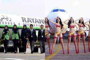 6 عجیب و غریب ایئر لائنس: کسی میں پہنتی ہیں بکنی اورکسی میں حجاب پہنے نظر آئیں ایئر ہوسٹس