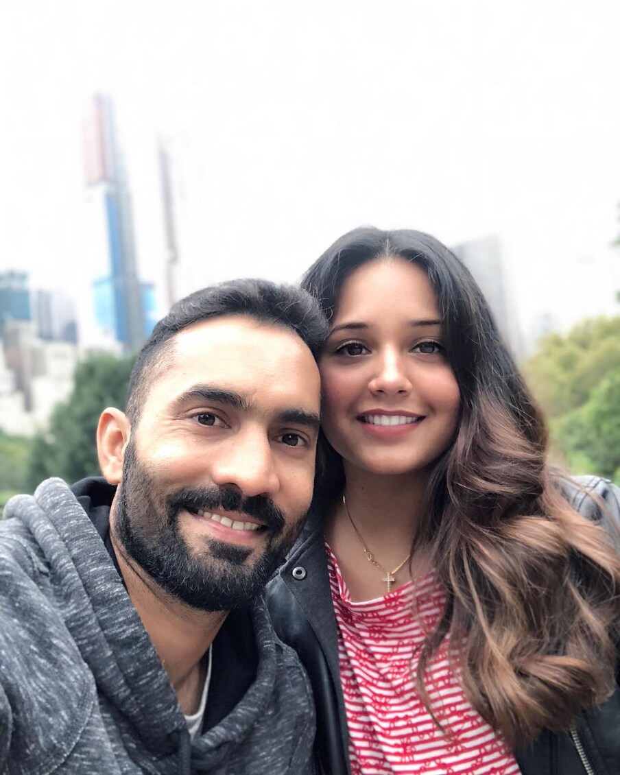  دنیش کارتک (Dinesh Karthik) اور ان کی بیوی دیپکا پلیکال (dipika pallikal): تصویر: انسٹاگرام۔