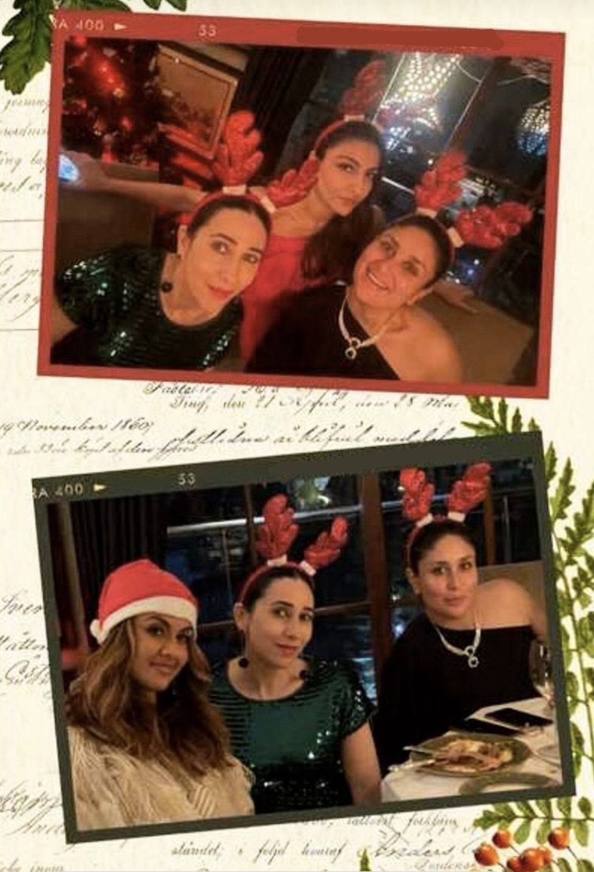  کرینہ کپور اور کرشمہ کپور نے یہ تصویریں اپنی انسٹاگرام اسٹوری پر شیئر کی تھیں۔