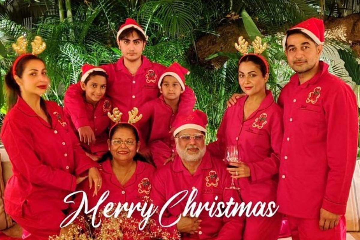  ملائیکہ اروڑہ نے یہ جشن اپنی بہن امرتا اروڑہ اور پورے کنبے کے ساتھ مل کر منایا۔