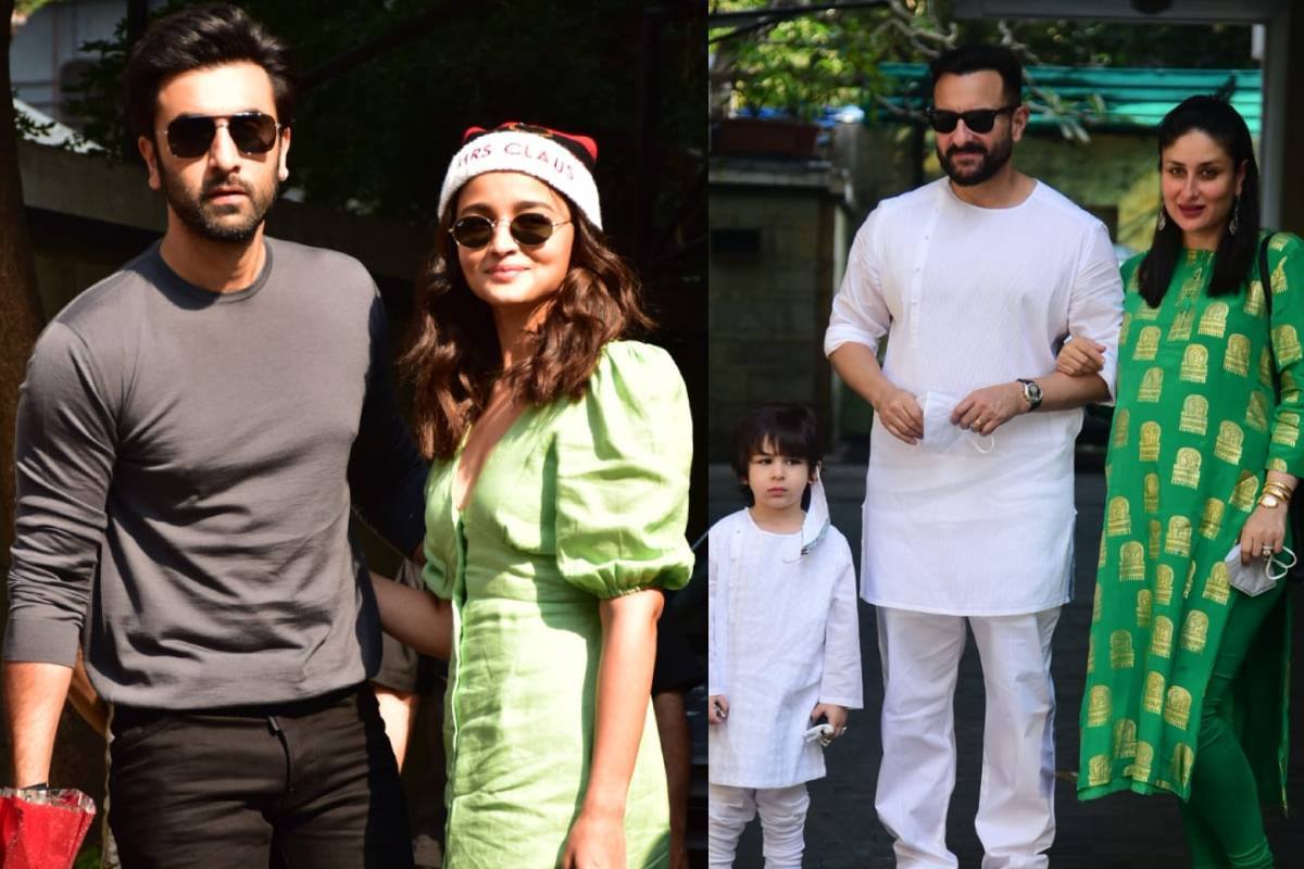  ہرسال بالی ووڈ کا مشہور کپور کنبہ کرسمس کے دن لنچ آرگنائز کرتا ہے ، جس میں کپور فیملی شامل ہوتی ہے ۔ (تصویر : ویرل بھیانی)