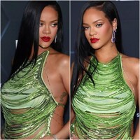 Super Hit Box - Rihanna نے ریڈ کارپیٹ پر بیک لیس ٹاپ کے ساتھ فلانٹ کیا بے بی بمپ، بوائے فرینڈ کے ساتھ ہوئیں رومانٹک
