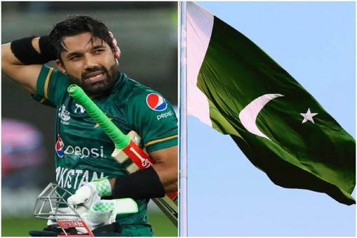 محمد رضوان نے آٹو گراف دیتے ہوئے پیر سے اٹھایا پاکستانی پرچم
