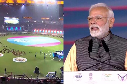 36ویں نیشنل گیمز کا آغاز، وزیر اعظم مودی نے کہا : جڑے گا انڈیا، جیتے گا انڈیا