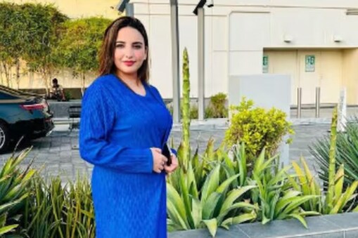 پاکستان کی ٹک ٹاک اسٹار حریم شاہ کا ایم ایم ایس ہوا لیک، ہوئیں آگ ببولہ، بتایا کس نے کیا یہ گندا کام ۔ تصویر : @hareem.shah_official_account/Instagram