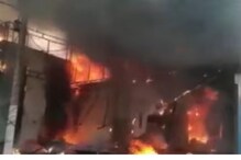 گروگرام میں شراب کی دکان میں آگ بھڑک اٹھی، 5 کروڑ روپے مالیت کی شراب کر دی گئی تلف
