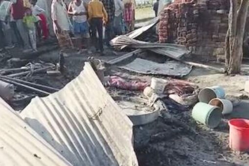 یوپی میں دردناک حادثہ، آگ لگنے سے 5 افراد ہلاک، مرنے والوں میں 4 بچے بھی شامل