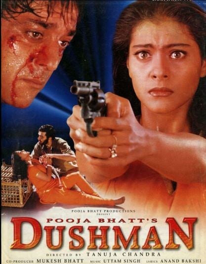 Dushman 1998 movie, Dushman was superhit at box office, Kajol ,Sanjay Dutt,Ashutosh Rana, Dushman Movie, Shah Rukh Khan , Aamir Khan, Salman Khan, Ajay devgn, Bobby Deol , Arbaaz Khan Dushman box office, Dushman budget, Dushman was refused by salman khan, Dushman was rejected by Shah Rukh Khan, Sanjay dutt blind hero, Dushman Completed 27 years, 27 Years of Dushman, Kajol Film Dushman , Kajol Film Dushman interesting facts, Film Dushman interesting Story, Sanjay Dutt Ashutosh Rana, Dushman unknown facts, Dushman Scary Story, Kajol-Sanjay Dutt film, Kajol Scary Scene, The film was a super hit based on the villain