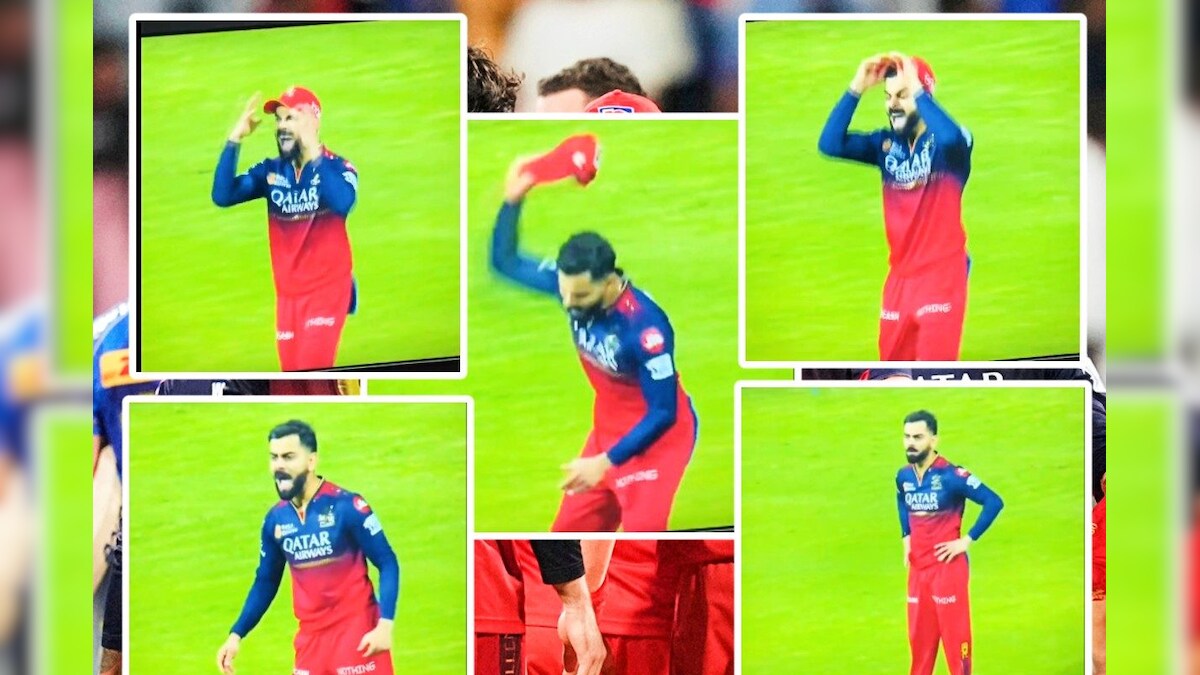 Virat kohli loses temper throws cap on ground in anger as jitesh sharma ...