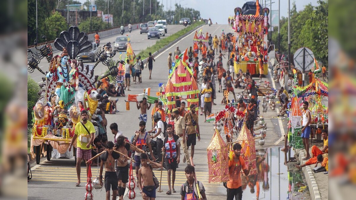 Sawan kanwar yatra 2025 accident take place on delhi meerut rout 2 ...