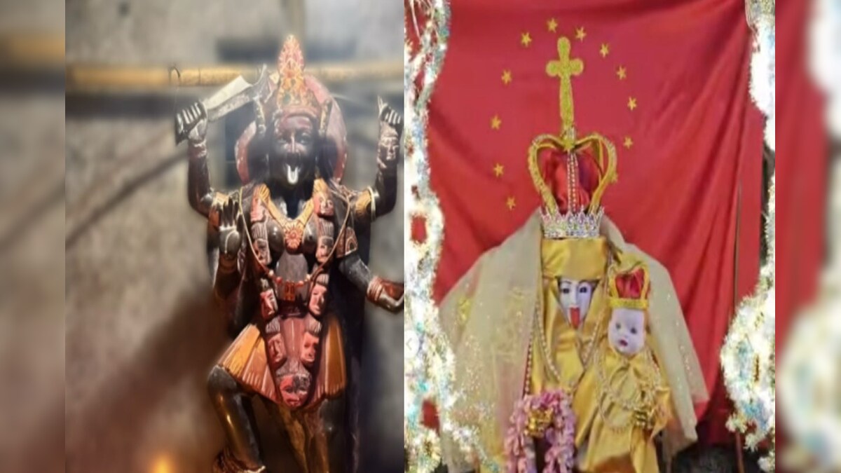 Mumbai temple controversy kaali mata idol dressed like mother pujari ka ...