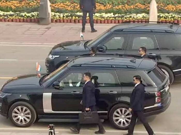 Modi Range Rover Convoy Prime minister modi ethiopia visit in tata group range rover see photos ...