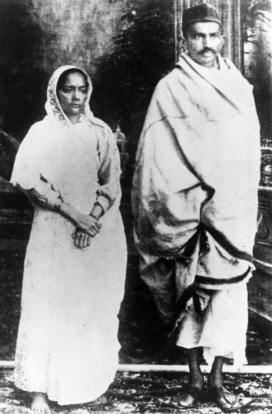  தனது மனைவியுடன் மகாத்மா காந்தி (Image: Getty Images)