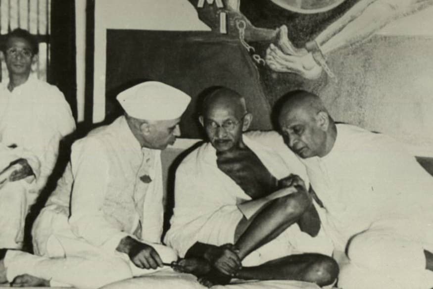 Nehru, Mahatma Gandhi, Sardar Patel