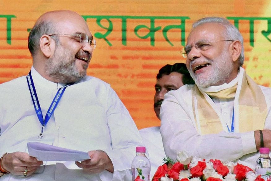 BJP National President Amit Shah and Prime Minister Modi