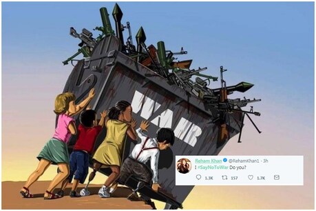 இந்தியா பாகிஸ்தானில் ட்ரென்டாகும் #SayNoToWar ஹேஷ்டேக்! இந்தியா பாகிஸ்தானில் ட்ரென்டாகும் #SayNoToWar ஹேஷ்டேக்!