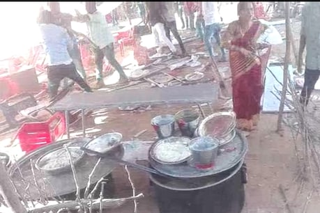 திருமண விருந்தில் ஆட்டுக்கறிக்கு பதில் கோழிக்கறி பறிமாறியதால் அடிதடி! திருமண விருந்தில் ஆட்டுக்கறிக்கு பதில் கோழிக்கறி பறிமாறியதால் அடிதடி!