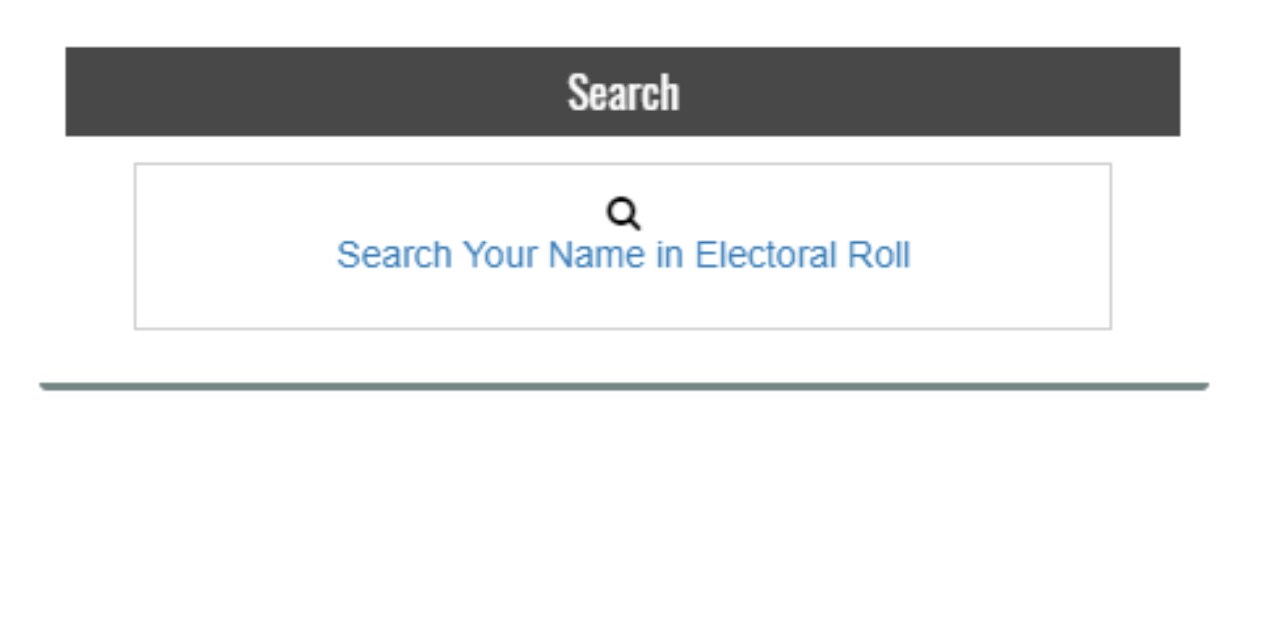 மேலே இடது பக்கம் உள்ள ‘Search Your Name in Electoral Roll’ என்பதைத் தேர்வு செய்யவும். (Image: National Voters’ Service portal) மேலே இடது பக்கம் உள்ள ‘Search Your Name in Electoral Roll’ என்பதைத் தேர்வு செய்யவும். (Image: National Voters’ Service portal)