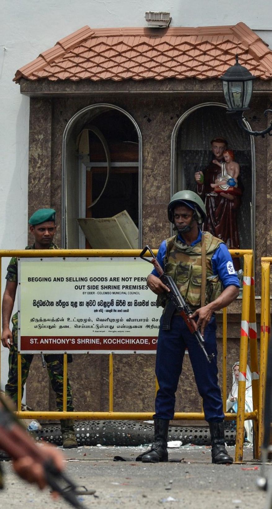  கொழும்புவில் பாதுகாப்பு பலப்படுத்தப்பட்டுள்ளது. (Image: AFP)