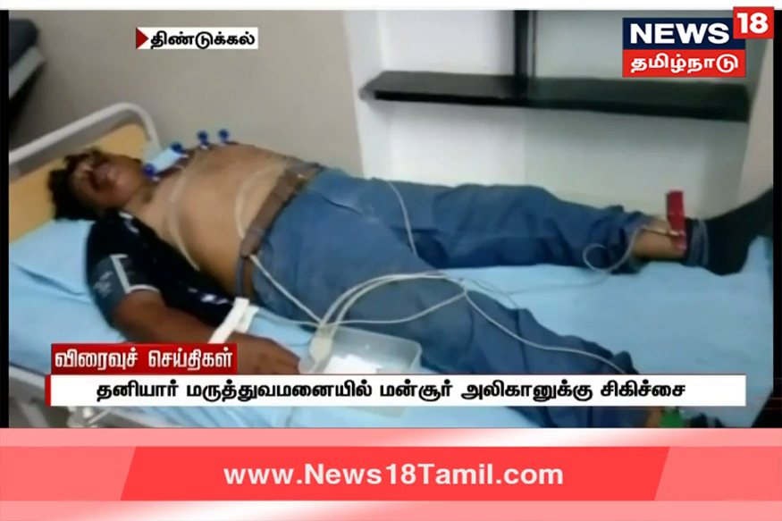 பிரசாரத்தின்போது மயங்கிய மன்சூர் அலிகான்!