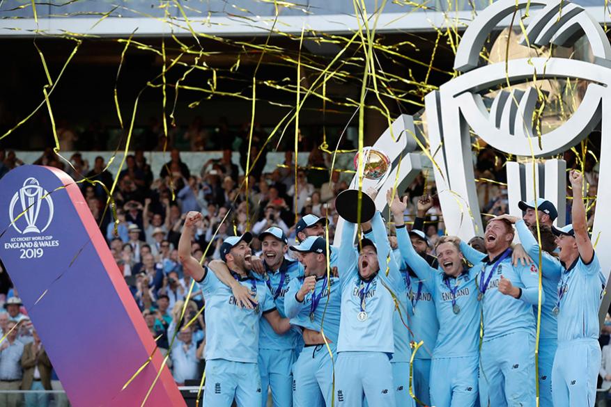  உலகக் கோப்பை 2019: இங்கிலாந்து அணியின் வெற்றி கொண்டாட்டம் (Image: AP)