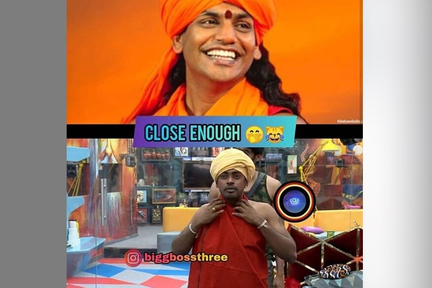 பிக்பாஸ் வீட்டில் பேய் வந்துவிட்டது, அதனை அடக்க வரும் சாண்டியின் சாமியார் வேடத்தை, நித்யானந்தாவுடன் சேர்த்து வைத்து மீம்ஸ் போட்டுள்ளனர் பிக்பாஸ் வீட்டில் பேய் வந்துவிட்டது, அதனை அடக்க வரும் சாண்டியின் சாமியார் வேடத்தை, நித்யானந்தாவுடன் சேர்த்து வைத்து மீம்ஸ் போட்டுள்ளனர்