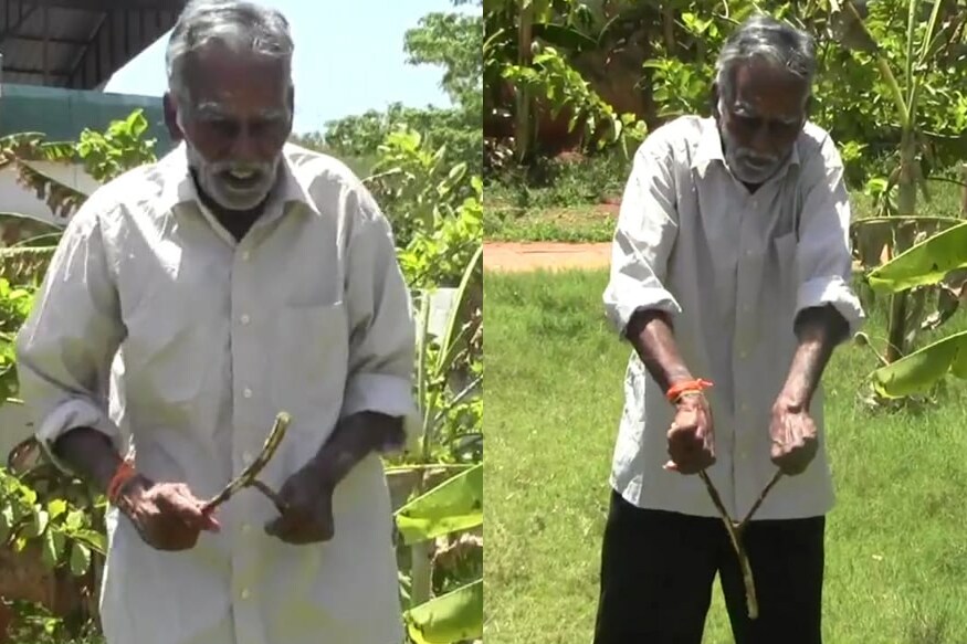 சிவகங்கை மாவட்ட ஆட்சியர் ஜெயகாந்தனின் தந்தை ஜெகதீஸ்வரன், 80 வயதிலும் நிலத்தடி நீரோட்டத்தை கணிப்பதில் வல்லவராக திகழ்ந்துவருகிறார். சிவகங்கை மாவட்ட ஆட்சியர் ஜெயகாந்தனின் தந்தை ஜெகதீஸ்வரன், 80 வயதிலும் நிலத்தடி நீரோட்டத்தை கணிப்பதில் வல்லவராக திகழ்ந்துவருகிறார்.
