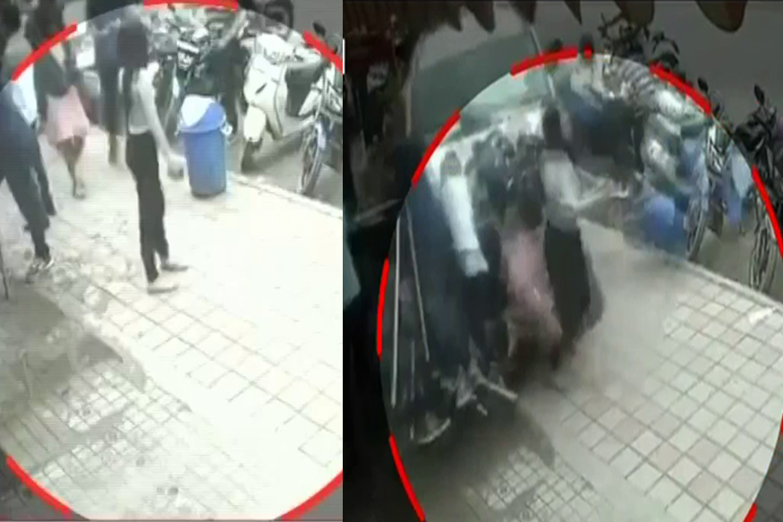 குடிபோதையில் காரை தாறுமாறாக ஓட்டி நடந்து சென்றவர்கள் மீது மோதிய நபர்