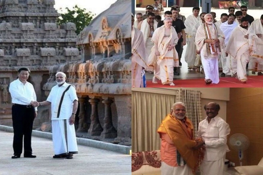 சீன அதிபர் ஜி ஜிங்பிங்கின் வருகையொட்டி அவரை தமிழர்களின் பாரம்பரிய முறையில் வரவேற்க நேற்று வேட்டி சட்டை அணிந்திருந்தார். இதைத் தமிழக மக்கள் அனைவரும் பாராட்டியது மட்டுமன்றி பெருமையுடன் பகிர்ந்து கொண்டனர். சீன அதிபர் ஜி ஜிங்பிங்கின் வருகையொட்டி அவரை தமிழர்களின் பாரம்பரிய முறையில் வரவேற்க நேற்று வேட்டி சட்டை அணிந்திருந்தார். இதைத் தமிழக மக்கள் அனைவரும் பாராட்டியது மட்டுமன்றி பெருமையுடன் பகிர்ந்து கொண்டனர்.