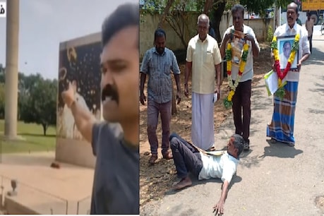 ராஜிவ் காந்தி நினைவிடத்தில் நாம் தமிழர் நிர்வாகி சர்ச்சை டிக்டாக்...! காங்கிரசார் நூதன போராட்டம் ராஜிவ் காந்தி நினைவிடத்தில் நாம் தமிழர் நிர்வாகி சர்ச்சை டிக்டாக்...! காங்கிரசார் நூதன போராட்டம்