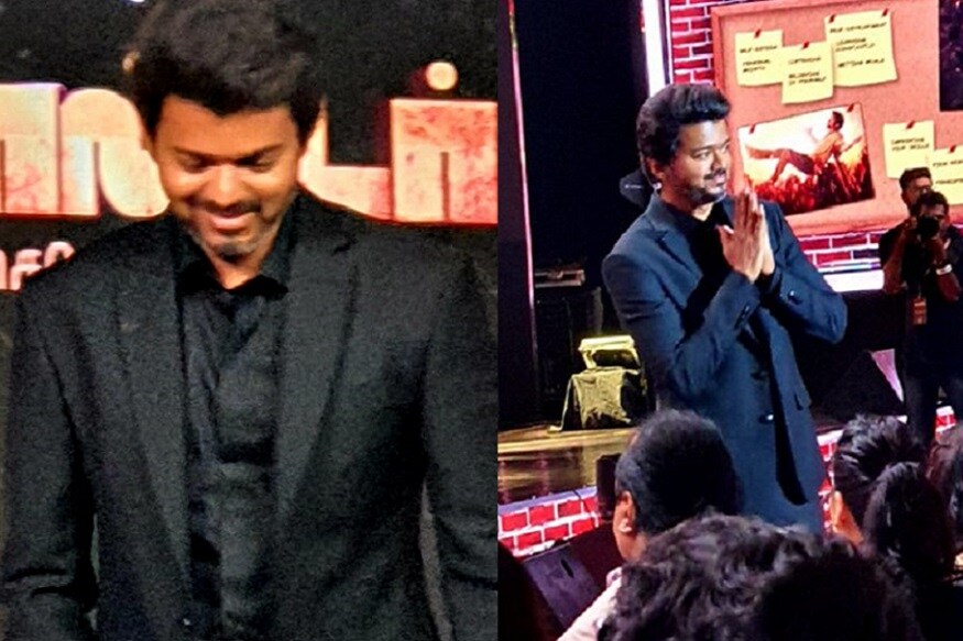 லோகேஷ் கனகராஜ் இயக்கத்தில் நடிகர் விஜய், விஜய் சேதுபதி, மாளவிகா மோகனன் உள்ளிட்டோர் நடித்த மாஸ்டர் திரைப்படத்தின் இசை வெளியீட்டு விழா சென்னை நட்சத்திர ஹோட்டலில் நடைபெற்று வருகிறது. லோகேஷ் கனகராஜ் இயக்கத்தில் நடிகர் விஜய், விஜய் சேதுபதி, மாளவிகா மோகனன் உள்ளிட்டோர் நடித்த மாஸ்டர் திரைப்படத்தின் இசை வெளியீட்டு விழா சென்னை நட்சத்திர ஹோட்டலில் நடைபெற்று வருகிறது.