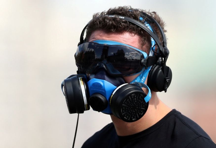 A man wears a protective face mask on Westminster Bridge, as the spread of the coronavirus disease (COVID-19) continues, in London, Britain. (Image: Reuters) A man wears a protective face mask on Westminster Bridge, as the spread of the coronavirus disease (COVID-19) continues, in London, Britain. (Image: Reuters)