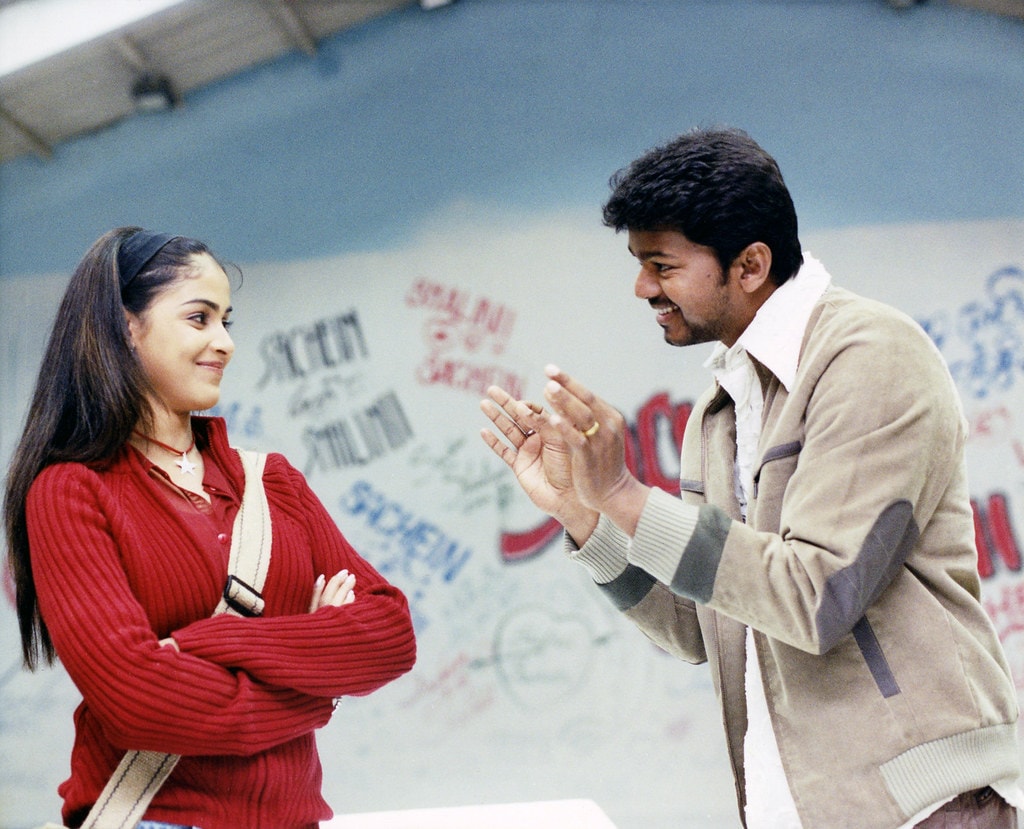 சச்சின் ( 2005 ) : 2005 ஆம் ஆண்டு மகேந்திரன் இயக்கத்தில் வெளிவந்த இத்திரைப்படத்தில் விஜய், ஜெனிலியா, வடிவேலு, ரகுவரன் மற்றும் பலரும் நடித்துள்ளனர். சச்சின் ( 2005 ) : 2005 ஆம் ஆண்டு மகேந்திரன் இயக்கத்தில் வெளிவந்த இத்திரைப்படத்தில் விஜய், ஜெனிலியா, வடிவேலு, ரகுவரன் மற்றும் பலரும் நடித்துள்ளனர்.