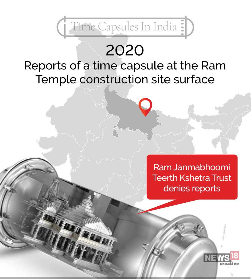 அயோத்தியில் அமைய உள்ள ராமர் கோவிலில் டைம் கேப்சூல் புதைக்கப்படும் என்ற தகவலை அறக்கட்டளை மறுத்துள்ளது. அயோத்தியில் அமைய உள்ள ராமர் கோவிலில் டைம் கேப்சூல் புதைக்கப்படும் என்ற தகவலை அறக்கட்டளை மறுத்துள்ளது.