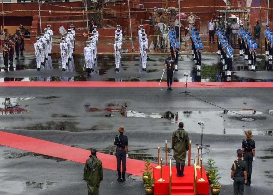  சுதந்திர தின கொண்டாட்டங்களுக்கு தயாராக உள்ள செங்கோட்டை