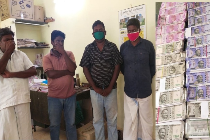  தென்காசி மாவட்டத்தில் கள்ள நோட்டுகளை புழக்கத்தில் விட முயன்ற  4 பேர் கைது செய்யப்பட்டுள்ளனர்.