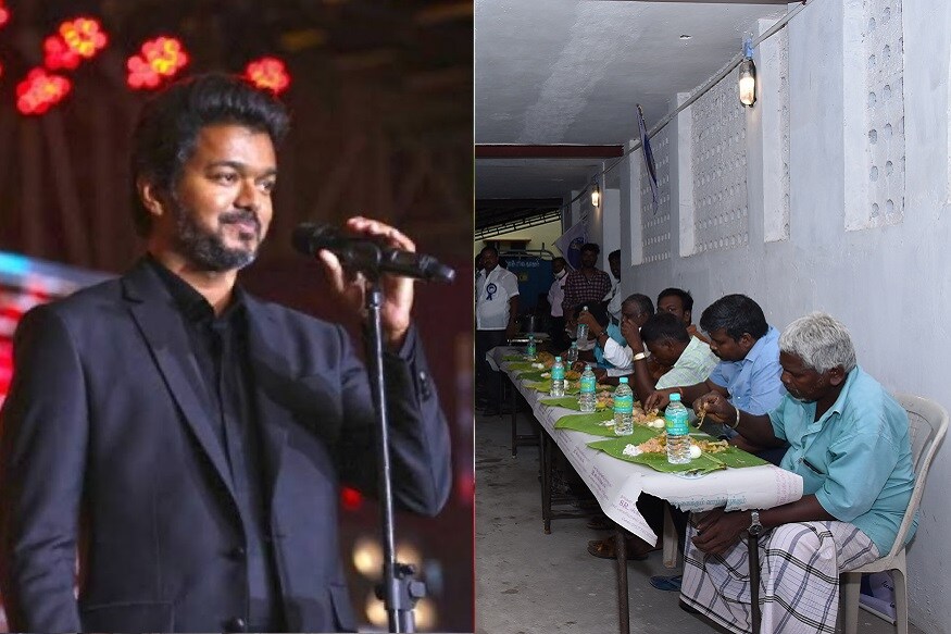 திரையரங்க ஊழியர்களின் வறுமையைப் போக்க விஜய் மக்கள் இயக்கம் சார்பில் ஒரு மாதத்துக்கு தேவையான அரிசி, மளிகை, காய்கறி பொருட்களுடன் மதிய விருந்தும் அளிக்கப்பட்டது. திரையரங்க ஊழியர்களின் வறுமையைப் போக்க விஜய் மக்கள் இயக்கம் சார்பில் ஒரு மாதத்துக்கு தேவையான அரிசி, மளிகை, காய்கறி பொருட்களுடன் மதிய விருந்தும் அளிக்கப்பட்டது.