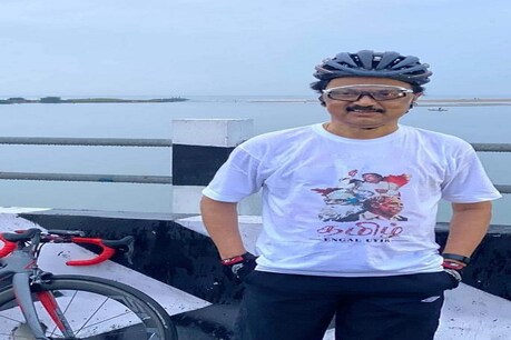 சைக்கிள் பயிற்சியின்போது மு.க ஸ்டாலின் அணிந்திருந்த டீ ஷர்ட்: சமூகவலைதளங்களில் வைரலாகும் டீ ஷர்ட் வாசகம்.. சைக்கிள் பயிற்சியின்போது மு.க ஸ்டாலின் அணிந்திருந்த டீ ஷர்ட்: சமூகவலைதளங்களில் வைரலாகும் டீ ஷர்ட் வாசகம்..