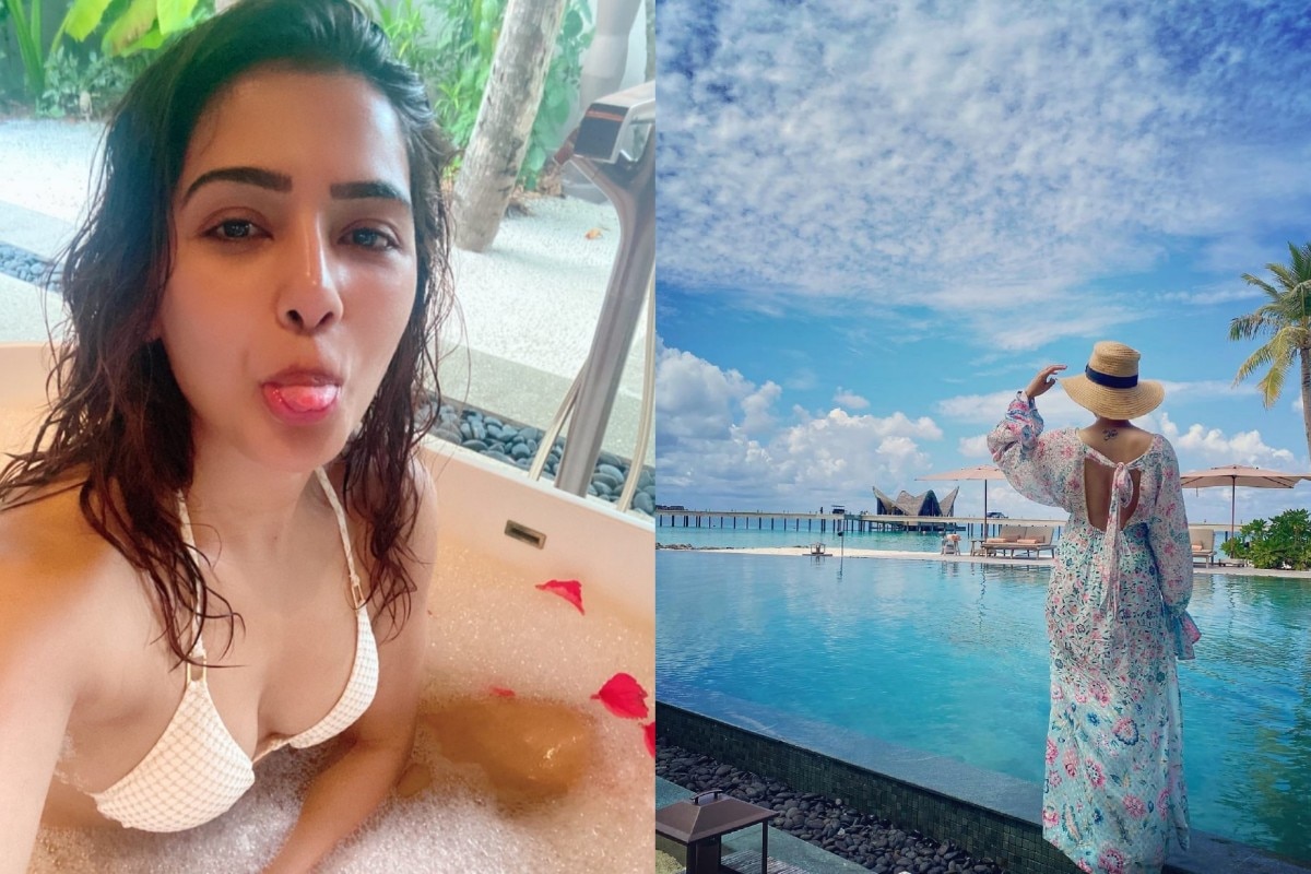 மாலத்தீவுக்குச் சென்றிருக்கும் சமந்தா அங்கு எடுக்கப்பட்ட தனது புகைப்படங்களை சோஷியல் மீடியாவில் பதிவிட்டுள்ளார். மாலத்தீவுக்குச் சென்றிருக்கும் சமந்தா அங்கு எடுக்கப்பட்ட தனது புகைப்படங்களை சோஷியல் மீடியாவில் பதிவிட்டுள்ளார்.