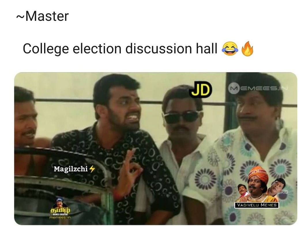  இணையத்தில் வைரலாகும் மாஸ்டர் திரைப்பட மீம்ஸ்