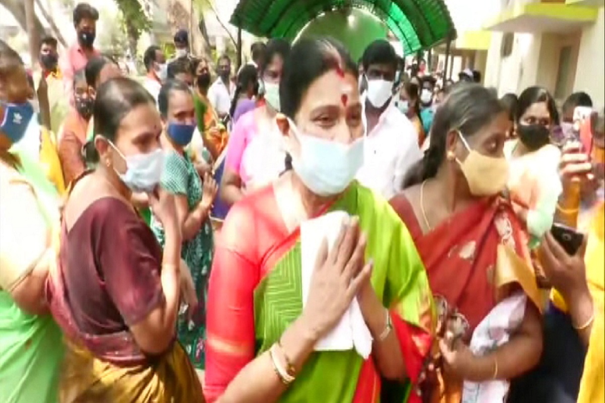 கொளத்தூர் தொகுதியில் துர்கா ஸ்டாலின் பிரசாரம்