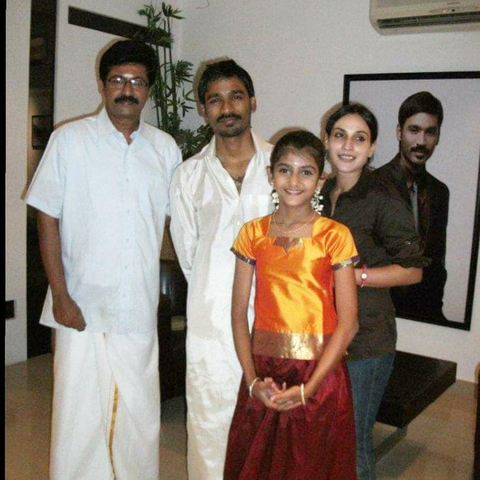 Bigg Boss Gabriella Charlton childhood picture with dhanush and aishwarya dhanush