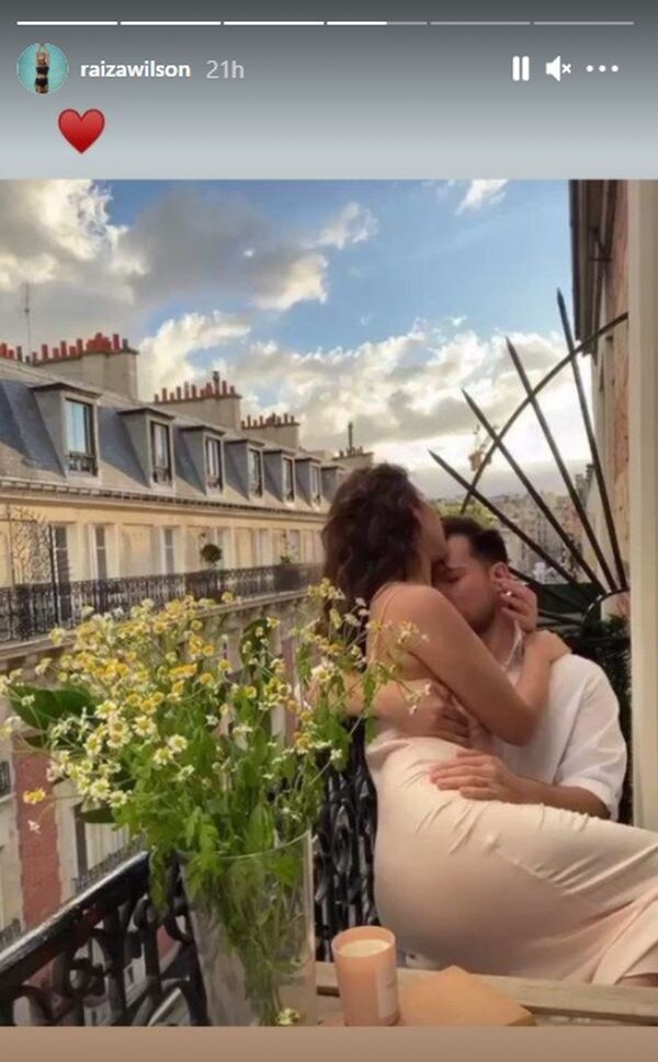 raiza wilson boyfriend intimate photo on instagram