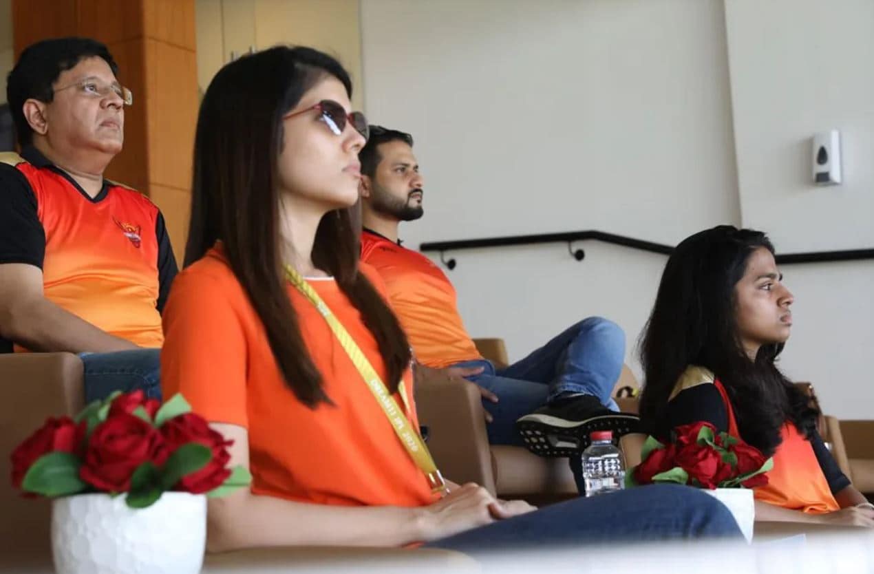  ஒவ்வொரு தொடரிலும் சன்ரைசர்ஸ் அணி விளையாடும்போது தவறாமல் மைதானத்தில் ஆஜராகிவிடுவார்