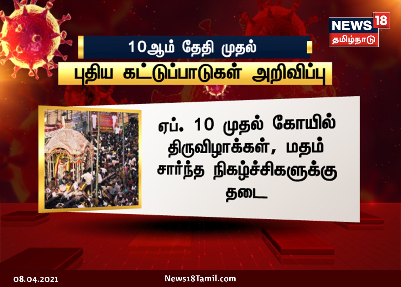  கோயில் திருவிழாக்களுக்கு தடை